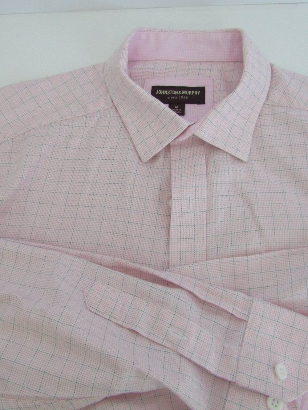 Johnston & Murphy Shirt Men Size Medium,  Long Sleeve